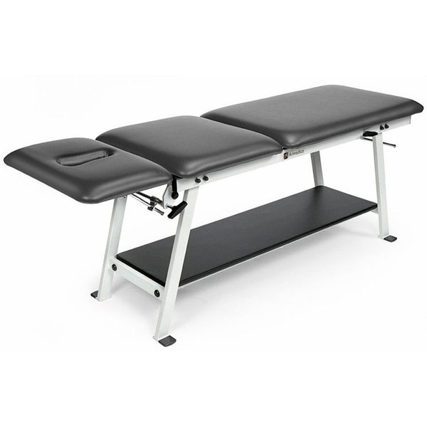 Armedica Fixed Height Treatment Table with Three Piece Top, Greystone AMF3-GST